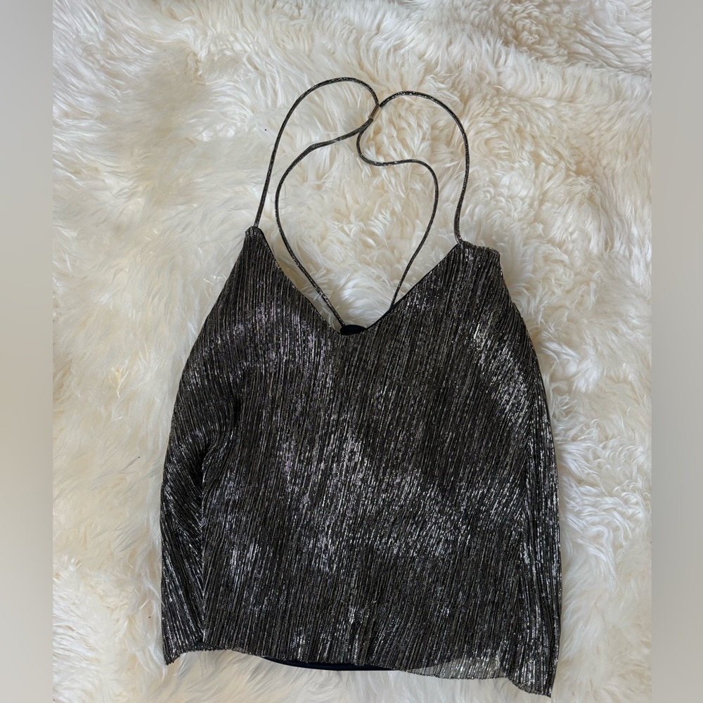 Gold/Silver Express Strap Top
